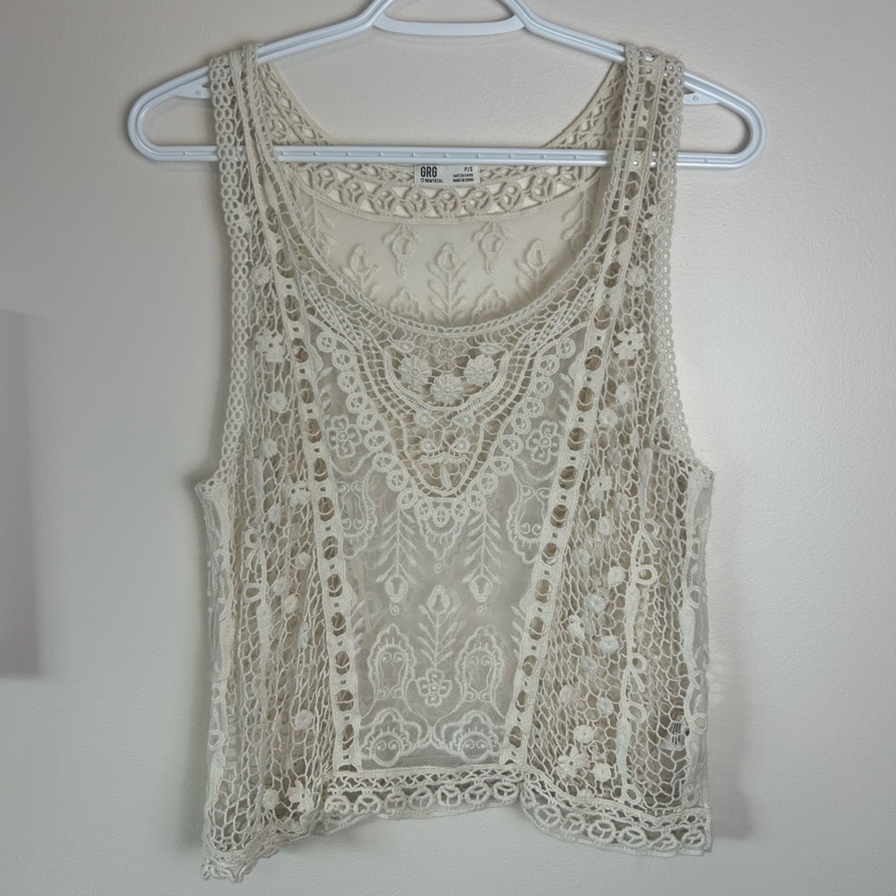 Boho Lace Crochet Top